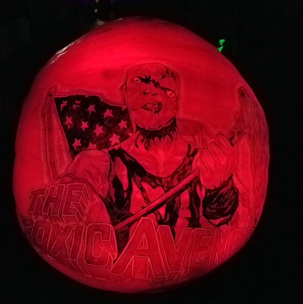 toxic avenger pumpkin