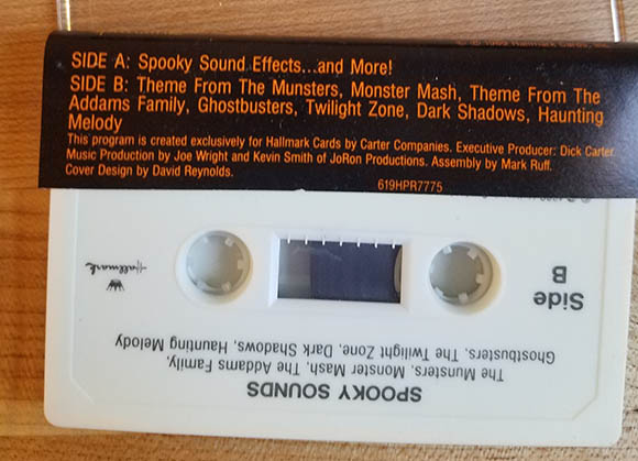 hallmark spooky sounds cassette tape