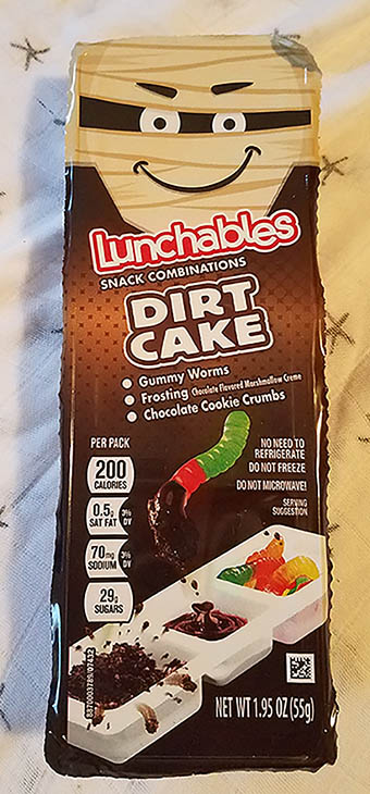 lunchables halloween dirt cake