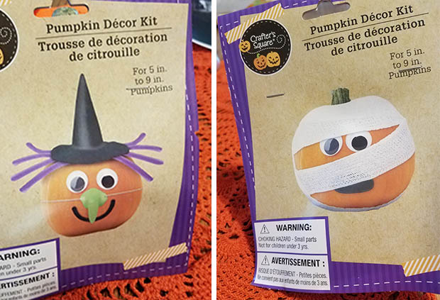 pumpkin witch and mummy kits