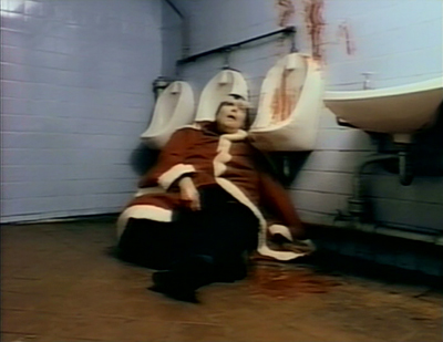 Santa lost his Christmas spirit and the ability to pee in one direction.
