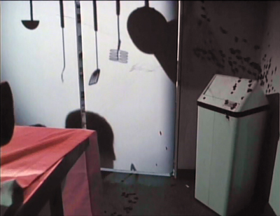 At least he’s trying to get the blood into the garbage can. You remember how it was before the talk.