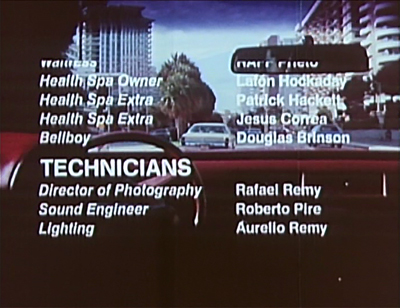 Also: the opening credits look like end credits.