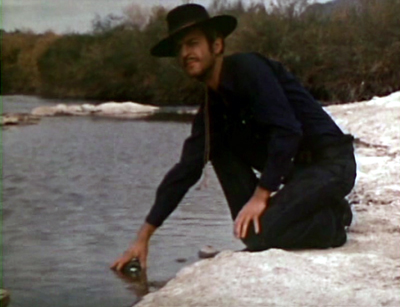 Hey, mysterious cowboy, I wouldn't do that. Sally's balls were just in there.