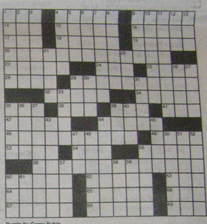 crossword puzzle